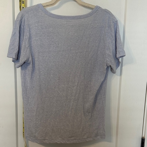 Forever 21 Light Blue V-Neck “Mom Tee” - Picture 5 of 5